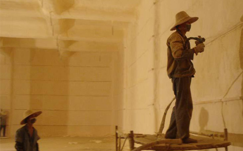 硬質(zhì)聚氨酯冷庫噴涂設(shè)備(圖2) 硬質(zhì)聚氨酯冷庫噴涂案例